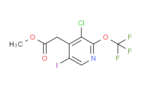 Methyl 3-chloro-5-iodo-2-(trifluoromethoxy)pyridine-4-acetate