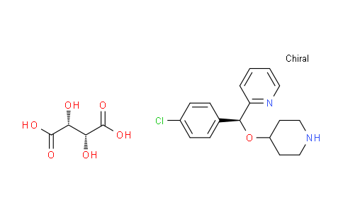 AM231847 | 210095-58-2 | (S)-2-((4-Chlorophenyl)(piperidin-4-yloxy)methyl)pyridine (2R,3R)-2,3-dihydroxysuccinate