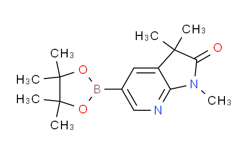 AM231909 | 1257554-80-5 | 1,3,3-Trimethyl-5-(4,4,5,5-tetramethyl-1,3,2-dioxaborolan-2-yl)-1H-pyrrolo[2,3-b]pyridin-2(3H)-one