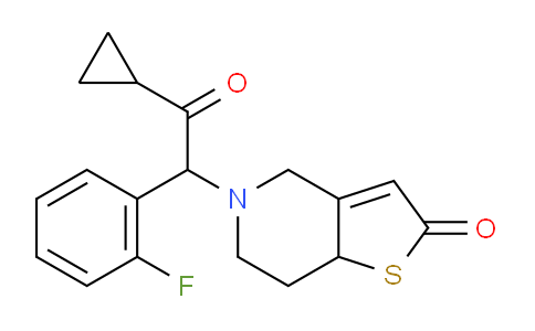 AM232059 | 150322-38-6 | 5-(2-Cyclopropyl-1-(2-fluorophenyl)-2-oxoethyl)-5,6,7,7a-tetrahydrothieno[3,2-c]pyridin-2(4H)-one