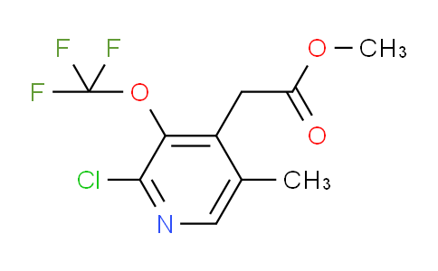 Methyl 2-chloro-5-methyl-3-(trifluoromethoxy)pyridine-4-acetate
