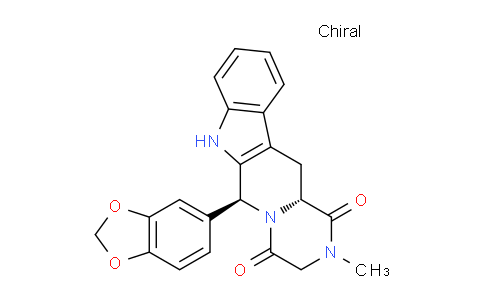 AM232098 | 171596-28-4 | (6S,12aR)-6-(Benzo[d][1,3]dioxol-5-yl)-2-methyl-2,3,12,12a-tetrahydropyrazino[1',2':1,6]pyrido[3,4-b]indole-1,4(6H,7H)-dione