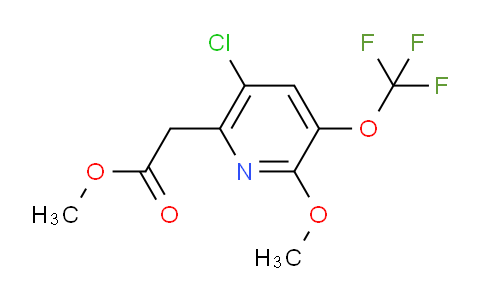 Methyl 5-chloro-2-methoxy-3-(trifluoromethoxy)pyridine-6-acetate