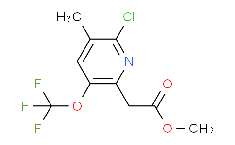 Methyl 2-chloro-3-methyl-5-(trifluoromethoxy)pyridine-6-acetate