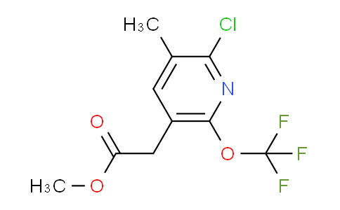 Methyl 2-chloro-3-methyl-6-(trifluoromethoxy)pyridine-5-acetate