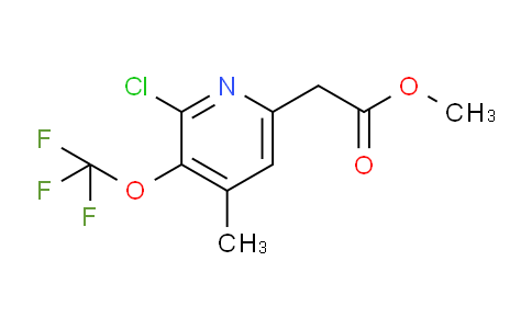 Methyl 2-chloro-4-methyl-3-(trifluoromethoxy)pyridine-6-acetate