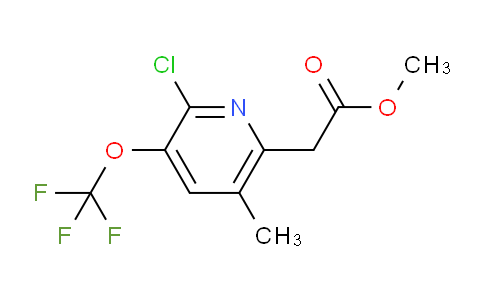 Methyl 2-chloro-5-methyl-3-(trifluoromethoxy)pyridine-6-acetate