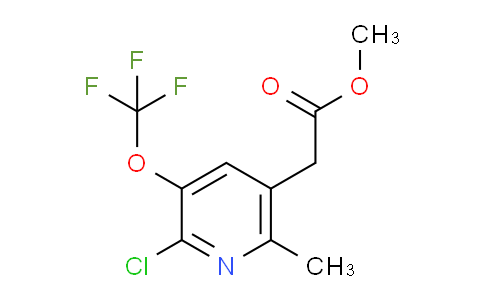 Methyl 2-chloro-6-methyl-3-(trifluoromethoxy)pyridine-5-acetate