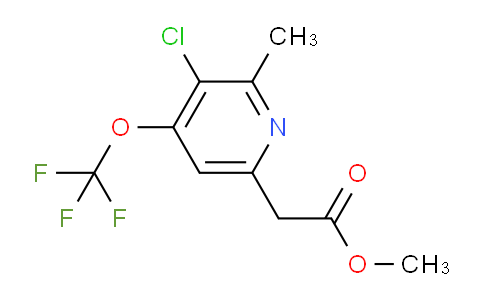 Methyl 3-chloro-2-methyl-4-(trifluoromethoxy)pyridine-6-acetate