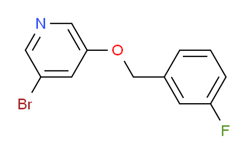 3-Bromo-5-((3-fluorobenzyl)oxy)pyridine