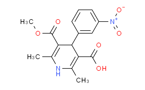 AM232433 | 74936-72-4 | 5-(Methoxycarbonyl)-2,6-dimethyl-4-(3-nitrophenyl)-1,4-dihydropyridine-3-carboxylic acid