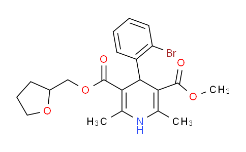 AM232711 | 222988-57-0 | 3-Methyl 5-((tetrahydrofuran-2-yl)methyl) 4-(2-bromophenyl)-2,6-dimethyl-1,4-dihydropyridine-3,5-dicarboxylate