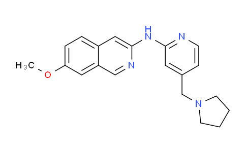 AM232822 | 1204701-84-7 | 7-Methoxy-N-(4-(pyrrolidin-1-ylmethyl)pyridin-2-yl)isoquinolin-3-amine