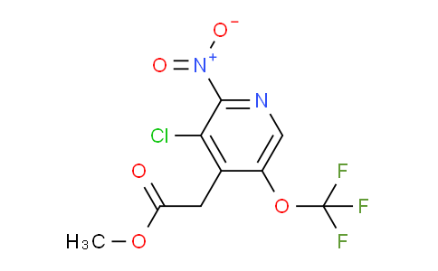 Methyl 3-chloro-2-nitro-5-(trifluoromethoxy)pyridine-4-acetate