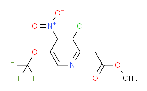Methyl 3-chloro-4-nitro-5-(trifluoromethoxy)pyridine-2-acetate