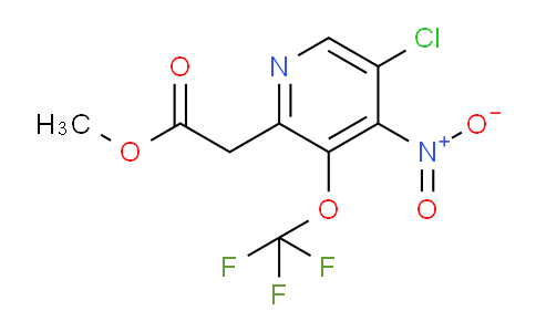 Methyl 5-chloro-4-nitro-3-(trifluoromethoxy)pyridine-2-acetate