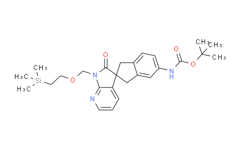 AM232917 | 1033608-31-9 | tert-Butyl (2'-oxo-1'-((2-(trimethylsilyl)ethoxy)methyl)-1,1',2',3-tetrahydrospiro[indene-2,3'-pyrrolo[2,3-b]pyridin]-5-yl)carbamate