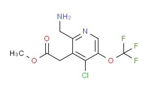Methyl 2-(aminomethyl)-4-chloro-5-(trifluoromethoxy)pyridine-3-acetate