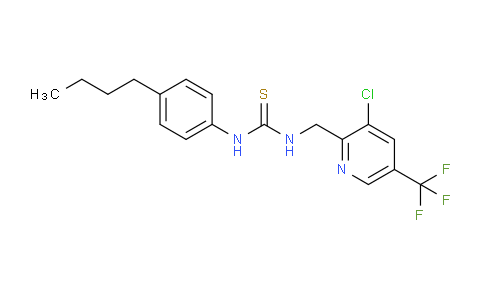 1-(4-Butylphenyl)-3-((3-chloro-5-(trifluoromethyl)pyridin-2-yl)methyl)thiourea