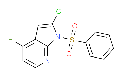 2-Chloro-4-fluoro-1-(phenylsulfonyl)-1H-pyrrolo[2,3-b]pyridine