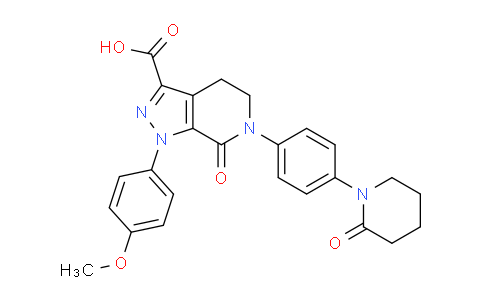 AM233167 | 503614-92-4 | 1-(4-Methoxyphenyl)-7-oxo-6-(4-(2-oxopiperidin-1-yl)phenyl)-4,5,6,7-tetrahydro-1H-pyrazolo[3,4-c]pyridine-3-carboxylic acid