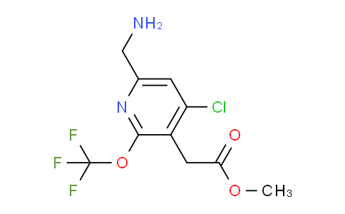 Methyl 6-(aminomethyl)-4-chloro-2-(trifluoromethoxy)pyridine-3-acetate