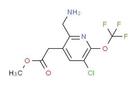 Methyl 2-(aminomethyl)-5-chloro-6-(trifluoromethoxy)pyridine-3-acetate