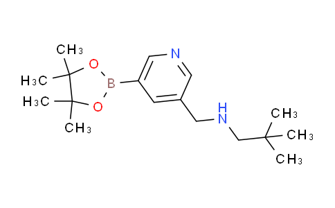 AM233248 | 919347-21-0 | 2,2-Dimethyl-N-((5-(4,4,5,5-tetramethyl-1,3,2-dioxaborolan-2-yl)pyridin-3-yl)methyl)propan-1-amine