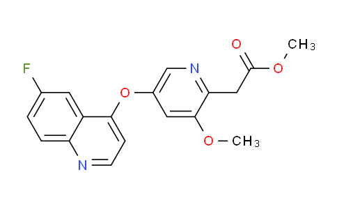 AM233305 | 947763-39-5 | Methyl 2-(5-((6-fluoroquinolin-4-yl)oxy)-3-methoxypyridin-2-yl)acetate