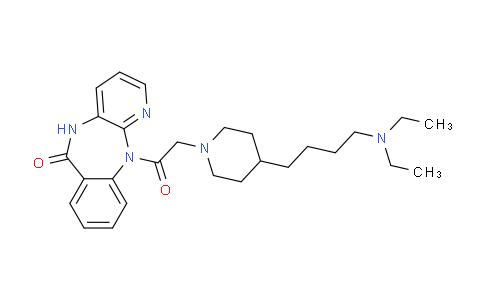 AM233394 | 123548-16-3 | 11-(2-(4-(4-(Diethylamino)butyl)piperidin-1-yl)acetyl)-5H-benzo[e]pyrido[3,2-b][1,4]diazepin-6(11H)-one11-(2-(4-(4-(Diethylamino)butyl)piperidin-1-yl)acetyl)-5H-benzo[e]pyrido[3,2-b][1,4]diazepin-6(11H)-one
