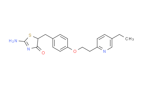 AM233406 | 105355-26-8 | 2-Amino-5-(4-(2-(5-ethylpyridin-2-yl)ethoxy)benzyl)thiazol-4(5H)-one