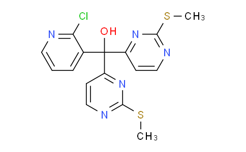 (2-Chloropyridin-3-yl)bis(2-(methylthio)pyrimidin-4-yl)methanol
