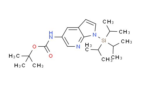 AM233586 | 651744-43-3 | tert-Butyl (1-(triisopropylsilyl)-1H-pyrrolo[2,3-b]pyridin-5-yl)carbamate