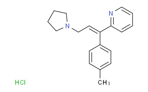 AM233626 | 550-70-9 | (E)-2-(3-(Pyrrolidin-1-yl)-1-(p-tolyl)prop-1-en-1-yl)pyridine hydrochloride