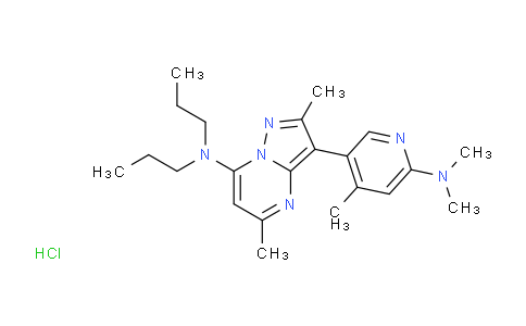 AM233687 | 195055-66-4 | 3-(6-(Dimethylamino)-4-methylpyridin-3-yl)-2,5-dimethyl-N,N-dipropylpyrazolo[1,5-a]pyrimidin-7-amine hydrochloride