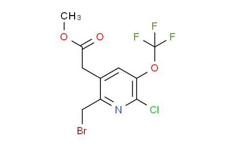 AM23371 | 1806242-04-5 | Methyl 2-(bromomethyl)-6-chloro-5-(trifluoromethoxy)pyridine-3-acetate