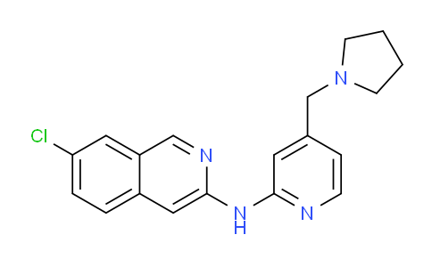 AM233788 | 1204701-70-1 | 7-Chloro-N-(4-(pyrrolidin-1-ylmethyl)pyridin-2-yl)isoquinolin-3-amine