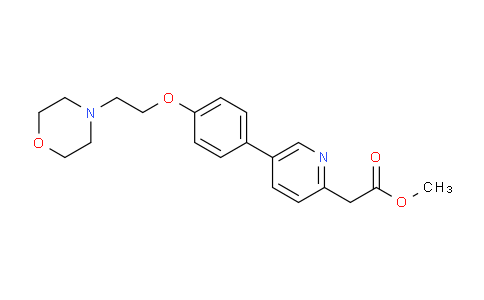 AM233795 | 1038395-64-0 | Methyl 2-(5-(4-(2-morpholinoethoxy)phenyl)pyridin-2-yl)acetate