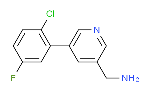 (5-(2-Chloro-5-fluorophenyl)pyridin-3-yl)methanamine