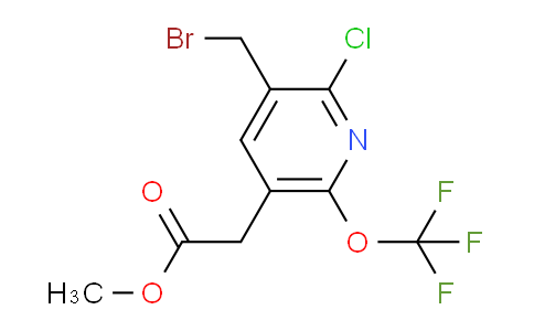 AM23385 | 1804321-79-6 | Methyl 3-(bromomethyl)-2-chloro-6-(trifluoromethoxy)pyridine-5-acetate