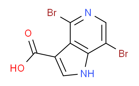 4,7-Dibromo-1H-pyrrolo[3,2-c]pyridine-3-carboxylic acid