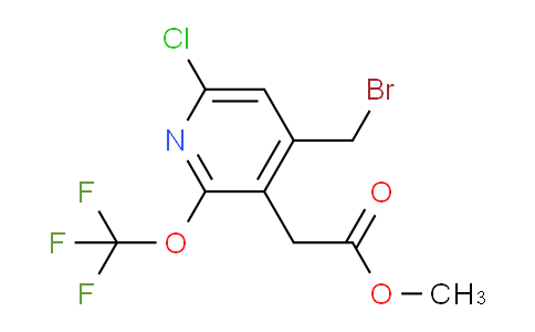 Methyl 4-(bromomethyl)-6-chloro-2-(trifluoromethoxy)pyridine-3-acetate