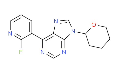 6-(2-Fluoropyridin-3-yl)-9-(tetrahydro-2H-pyran-2-yl)-9H-purine