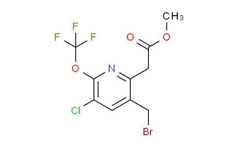 Methyl 3-(bromomethyl)-5-chloro-6-(trifluoromethoxy)pyridine-2-acetate