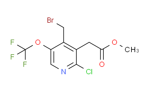 Methyl 4-(bromomethyl)-2-chloro-5-(trifluoromethoxy)pyridine-3-acetate