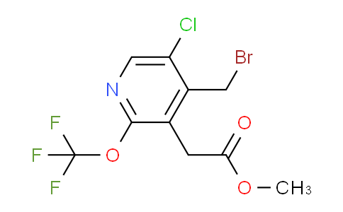 Methyl 4-(bromomethyl)-5-chloro-2-(trifluoromethoxy)pyridine-3-acetate