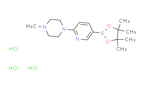 1-Methyl-4-(5-(4,4,5,5-tetramethyl-1,3,2-dioxaborolan-2-yl)pyridin-2-yl)piperazine trihydrochloride
