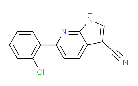 6-(2-Chlorophenyl)-1H-pyrrolo[2,3-b]pyridine-3-carbonitrile