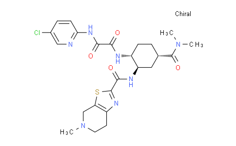N1-(5-Chloropyridin-2-yl)-N2-((1R,2R,4S)-4-(dimethylcarbamoyl)-2-(5-methyl-4,5,6,7-tetrahydrothiazolo[5,4-c]pyridine-2-carboxamido)cyclohexyl)oxalamide