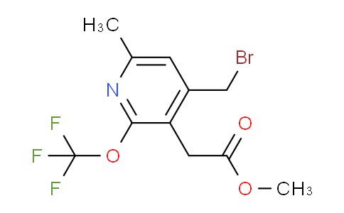 AM23439 | 1361805-01-7 | Methyl 4-(bromomethyl)-6-methyl-2-(trifluoromethoxy)pyridine-3-acetate